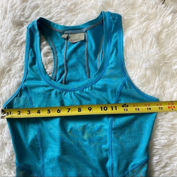 ATHLETA Northern Lights blue reflective tank top size xs - Picture 8 of 9